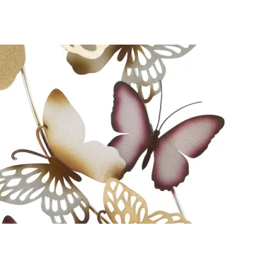 PANEL ŚCIENNY BUTTERFLIES ZŁOTO/BORDOWY 59,5X4X111,5 cm